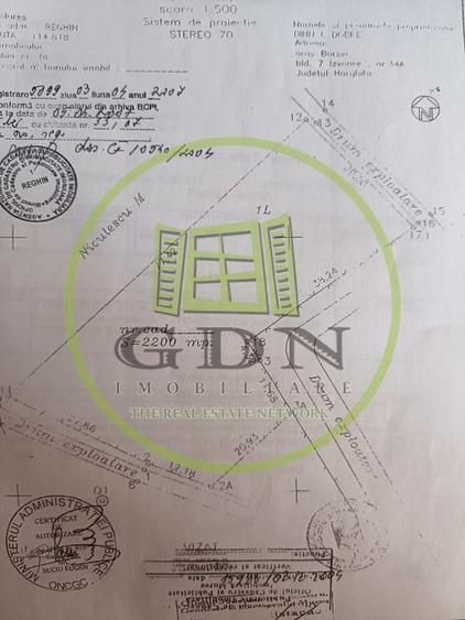 Teren agricol intravilan de 2200 mp, în Reghin