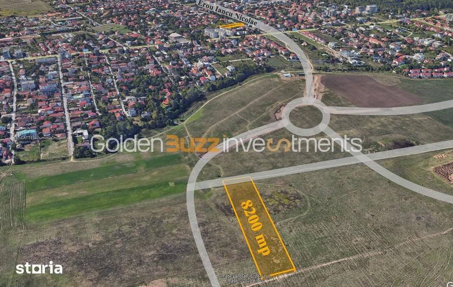 Teren de 8200 mp, în Central