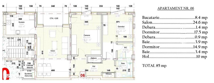 Apartament cu 3 camere decomandat în Ultracentral