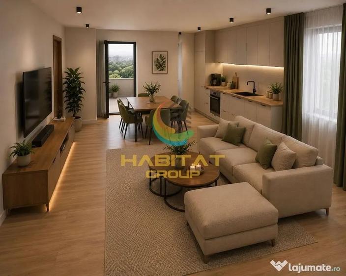 Apartament cu 3 camere decomandat în Titan