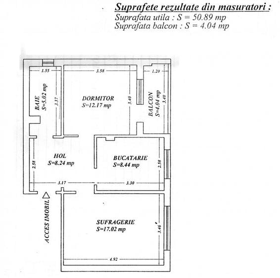 Apartament cu 2 camere decomandat, mobilat în Casa de Cultură
