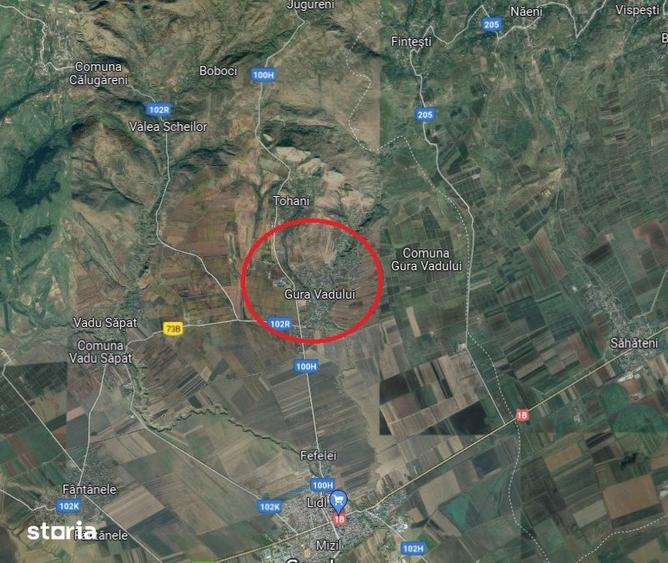 Teren de 500000 mp, în Gura Vadului