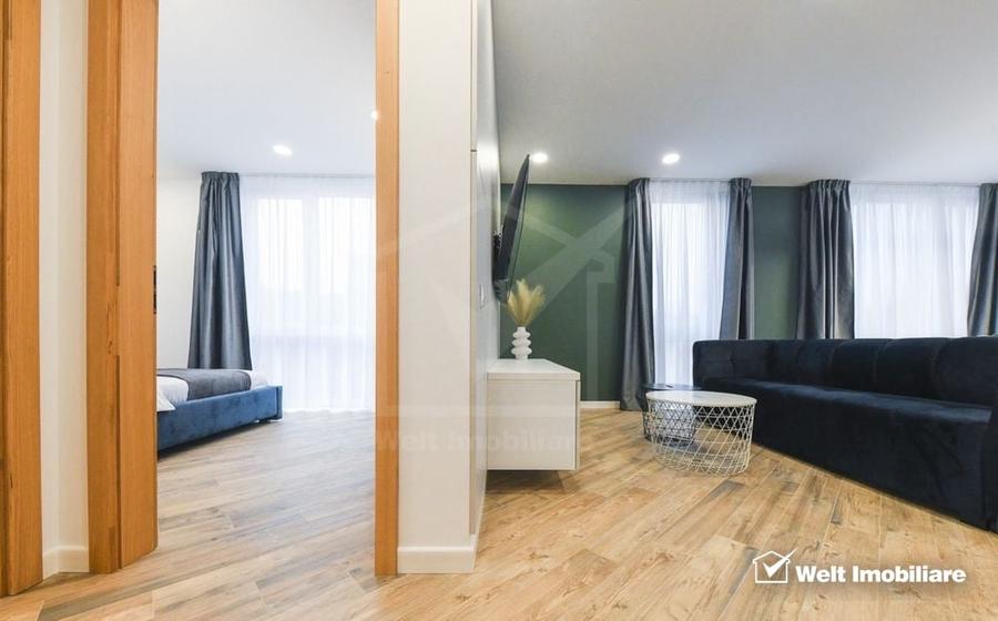 Apartament cu 2 camere semidecomandat, mobilat în Central