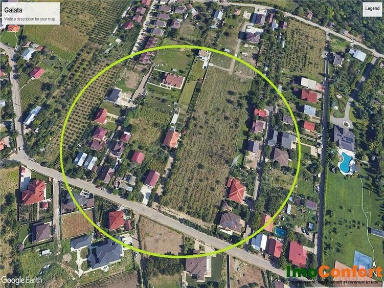 Teren Construcții intravilan de 1363 mp, în Galata