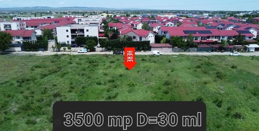 Teren de 3500 mp, în Orizont