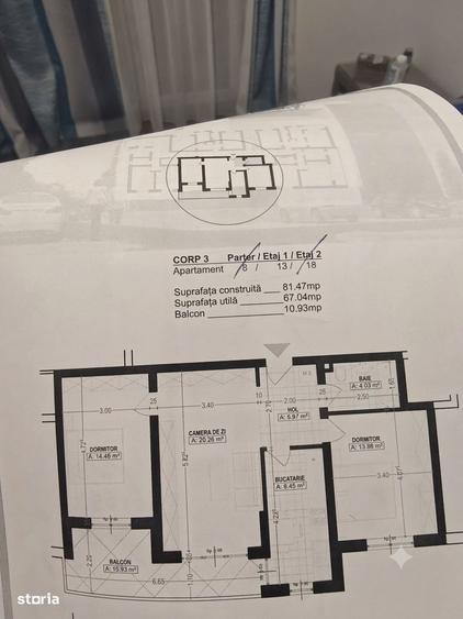 Apartament cu 3 camere decomandat în Buziașului — fotografia 2