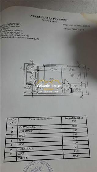 Apartament cu 2 camere semidecomandat în Micro 6