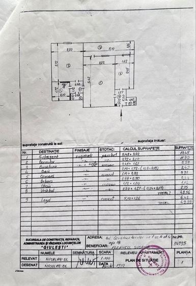 Apartament cu 2 camere decomandat în Constructorilor