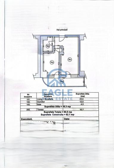 Apartament cu 2 camere nedecomandat, mobilat în Nord