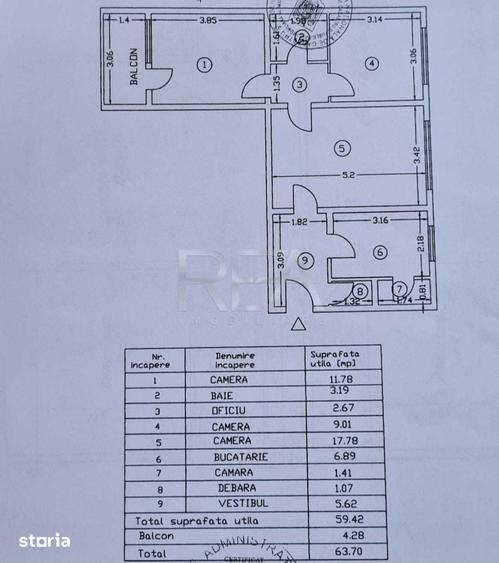 Apartament cu 3 camere semidecomandat în Drumul Taberei