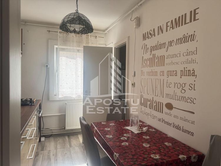 Apartament cu 3 camere semidecomandat, mobilat în Șagului