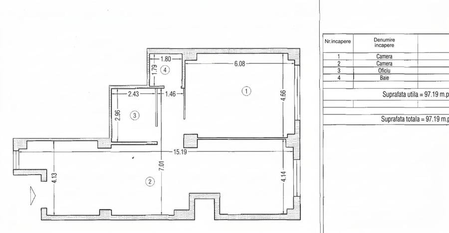 Spațiu comercial, de 97.190002441406 mp, în Ultracentral