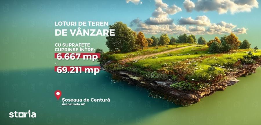 Teren de 69211 mp, în Jilava