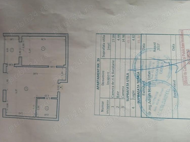 Apartament cu 2 camere decomandat în Rahova