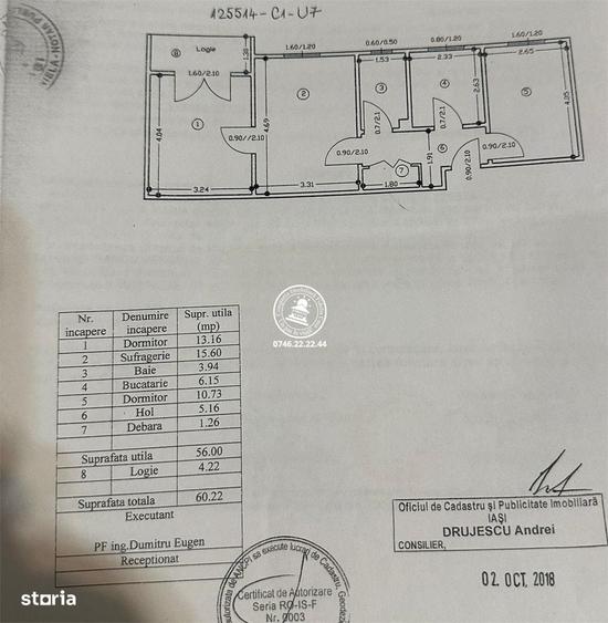 Apartament cu 3 camere semidecomandat în Tudor Vladimirescu