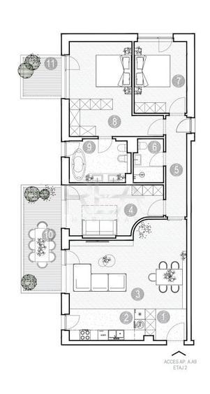 Apartament cu 4 camere semidecomandat în Grivița