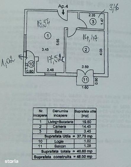 Apartament cu 2 camere de vanzare-Bucurestii Noi-Chitilei-Laminorului- - 7