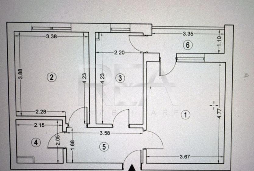 Apartament cu 2 camere decomandat, mobilat în Lujerului