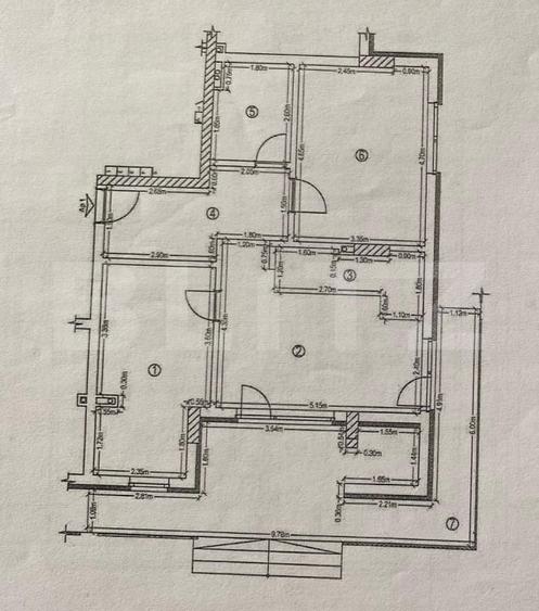 Apartament cu 3 camere semidecomandat în Mănăștur