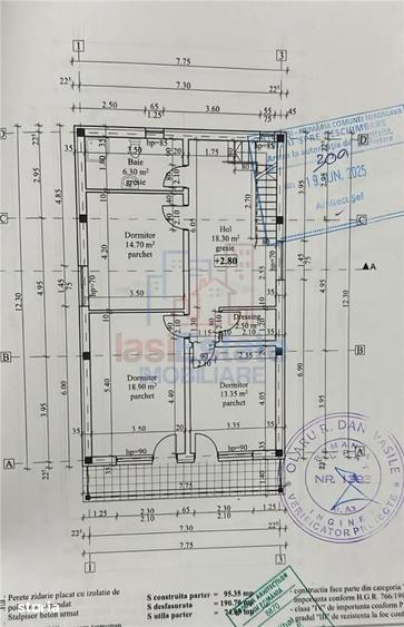 Casă cu 5 camere cu Teren 700 Mp în Miroslava