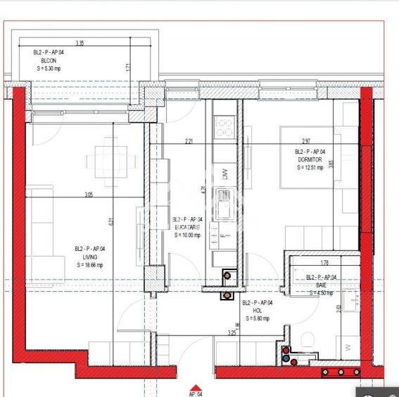 Apartament cu 2 camere decomandat în Vest