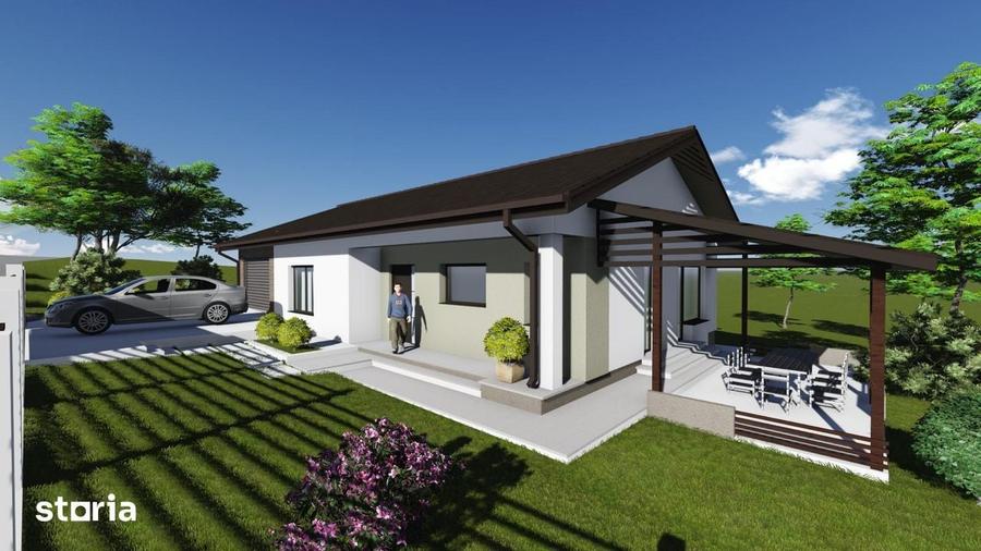 Casă cu 5 camere cu Teren 1300 Mp în Curtești