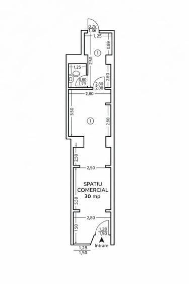 Spațiu comercial, de 29.010000228882 mp, în Piața Unirii