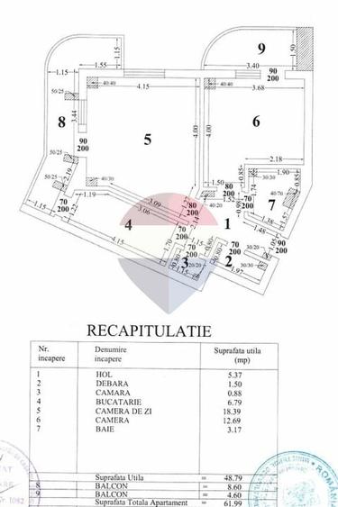 Apartament cu 2 camere decomandat, mobilat în Moșilor