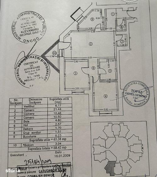 Apartament cu 3 camere în Rădeana