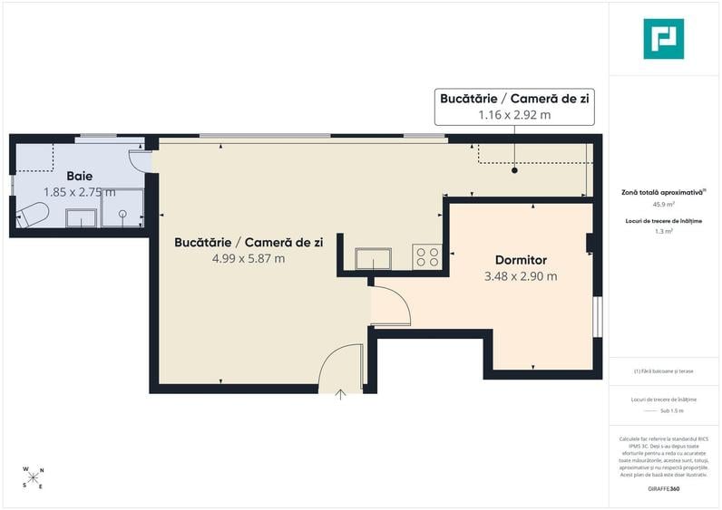 Apartament modern cu 2 camere în Alfa - 5