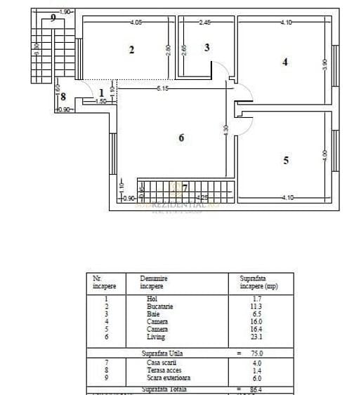 Casă cu 7 camere cu Teren 329 Mp în Dristor