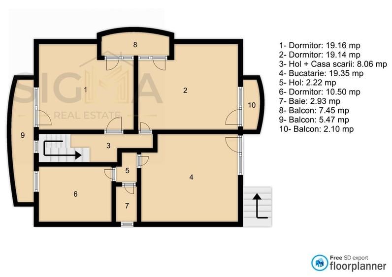 Casă individuală cu 5 camere cu Garaj în Iris