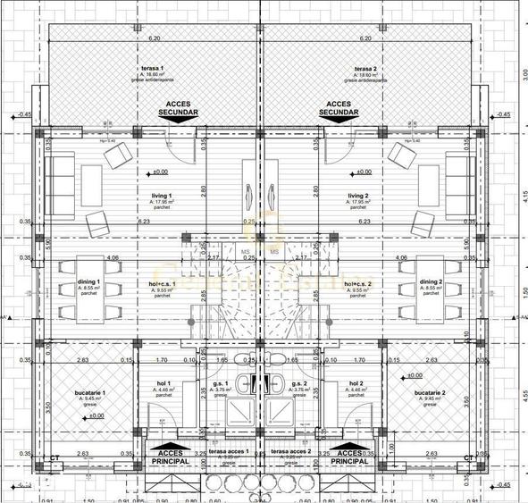 Casă cu 4 camere cu Teren 250 Mp în Tărlungeni