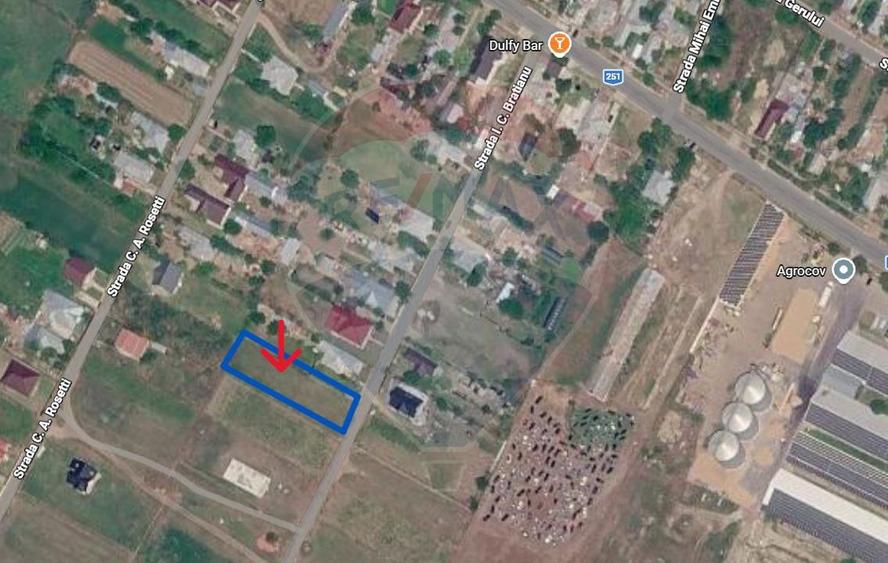 Teren Construcții intravilan de 1400 mp, în Costache Negri