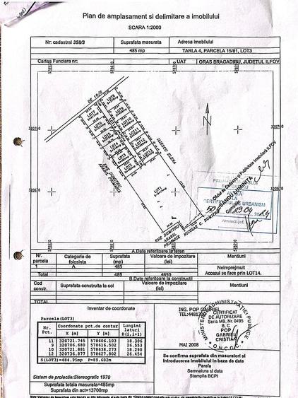 Teren intravilan construibil