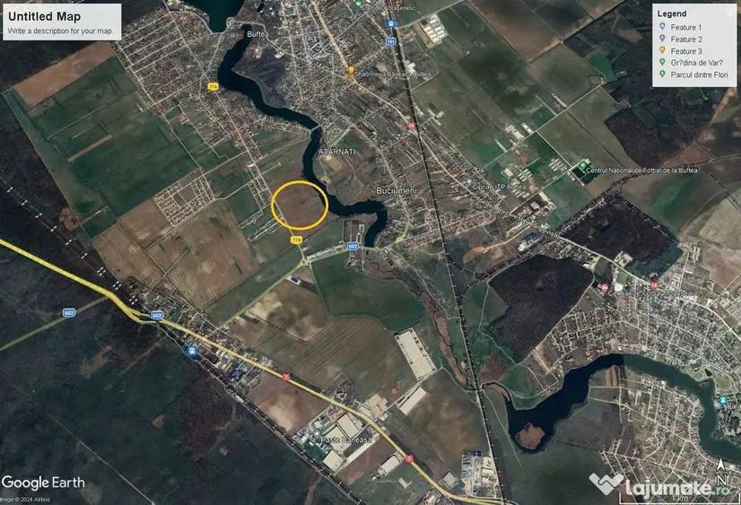 Teren de 35264 mp, în Buftea