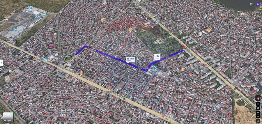 Teren Construcții intravilan de 310 mp, în Bd. Laminorului