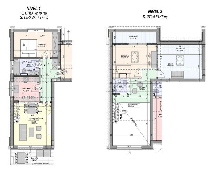 Penthouse cu 4 camere decomandat, mobilat în Exterior Vest