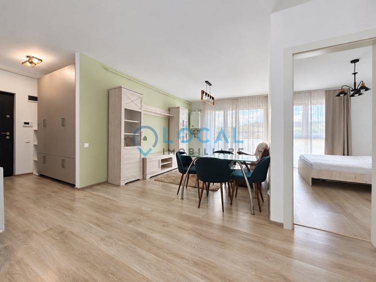 Apartament cu 2 camere semidecomandat, mobilat în Bună Ziua