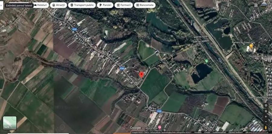 Teren de 3400 mp, în Dărăști-Vlașca