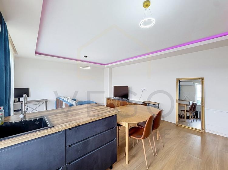 Apartament cu 2 camere semidecomandat, mobilat în Florești