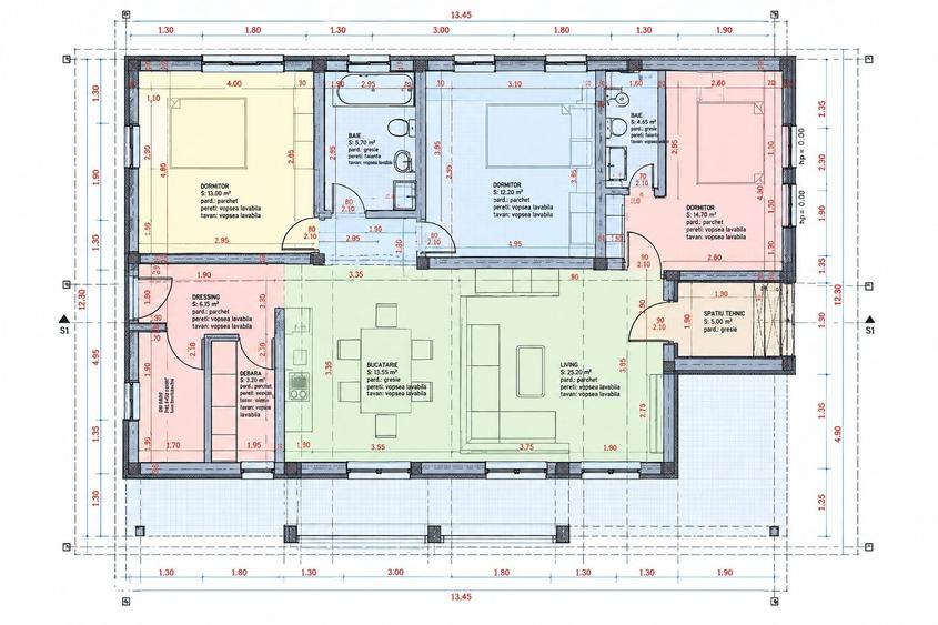Casă cu 4 camere cu Teren 477 Mp în Sâncraiu de Mureș