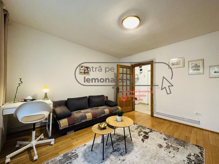 Apartament cu 2 camere semidecomandat, mobilat în Central