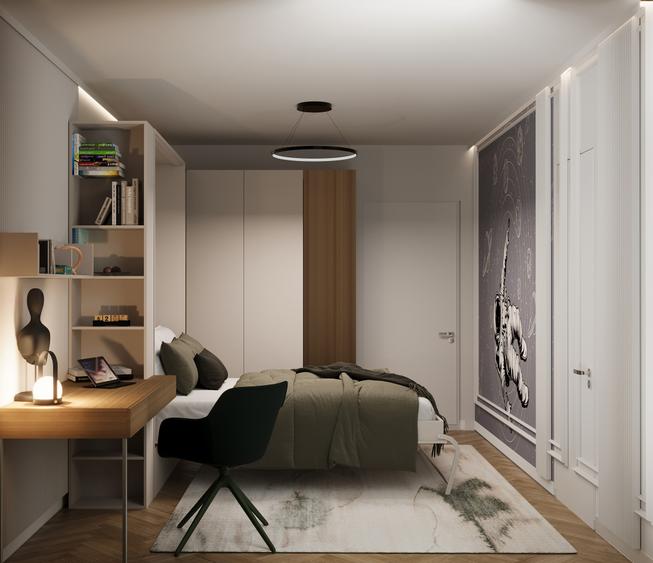 Apartament cu 4 camere semidecomandat în Domenii