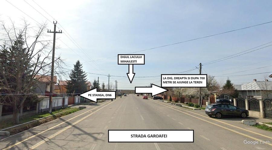 Teren extravilan de 1908 mp, în Cornetu