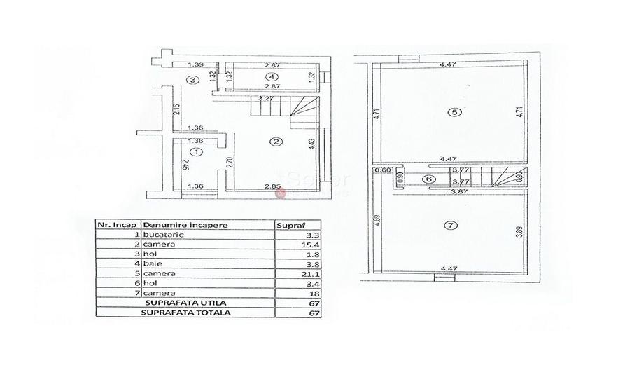 Apartament cu 3 camere în Gării