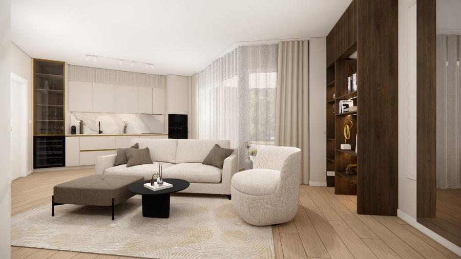 Apartament cu 3 camere decomandat, mobilat în Central
