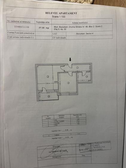 Apartament cu 2 camere decomandat în Berceni