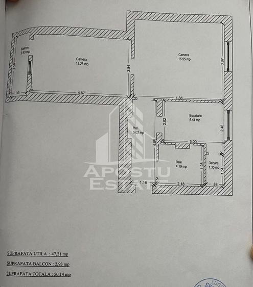 Apartament cu 2 camere semidecomandat, mobilat în Dâmbovița
