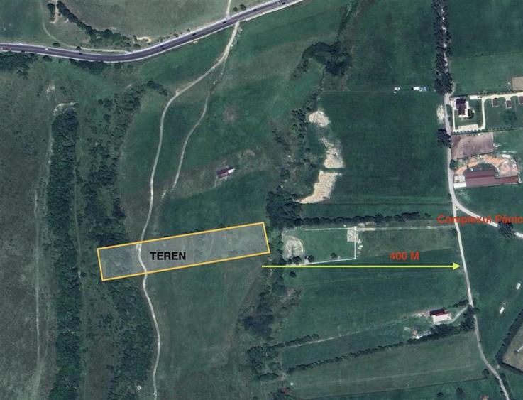 Teren Construcții extravilan de 9998 mp, în Pănicel